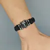 Pulsera de Cuero Punk para Hombre Europea y Americana Pulsera de Cabeza de Lobo del Tíbet Pulsera Trenzada Multicapa Cuerda de Cuero para Novio Estudiantes Asequibles