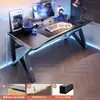 Mesa de computador, mesa de trabalho, conjunto de mesa e cadeira para jogos em casa, mesa simples para quarto, estação de trabalho, mesa de estudo, mesa de escritório para apartamentos de aluguel