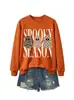 Amazon eBay tienda independiente moda versátil mujer temporada espeluznante tres fantasmas sudadera divertida