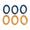 Estilo Japonés Minimalista Color Sólido Aro Hueco Ovalado Accesorios de Resina Pendientes Colgante para DIY Funda de Teléfono Materiales Venta al por Mayor