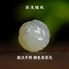 Cuentas Sueltas de Jade Hetian Natural, Verde Agua Claro, Cuentas de Loto Nube con Dorso Tallado Verde Qinghai, Accesorios DIY Cuentas Espaciadoras