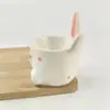 Taza para Huevo de Conejo de Pascua Transfronteriza Artesanía Cerámica Creativa Adornos Diarios para el Hogar Taza de Conejo Decoración Linda Dehua