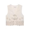 Aliexpress Venta al por mayor de ropa europea y americana transfronteriza para mujer 2025 Nuevo estilo de principios de primavera Chaleco Top Hueco Bordado