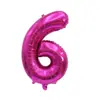 Globos de Foil Número Pequeño Versión Americana 16 pulgadas Globos de Número Delgados Decoración para Fiesta de Cumpleaños Infantil Globos de Número