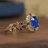 Anillos de lujo de moda transfronterizos con circonita, varios estilos de accesorios de anillo de piedras preciosas de moda y versátiles, venta al por mayor desde el fabricante