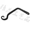 Gancho de Ropa de Hierro Curvado para Pared Casual de 5.67 pulgadas Gancho para Cesta de Flores Fijación con Tornillo Autorroscante Tipo S