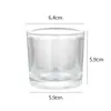 Copo de Vela Transfronteiriço Copo de Vela Espesso Simples Copo de Vidro Transparente para Aromaterapia Ornamentos de Fragrância para Casa Suporte de Vela para Ambiente