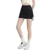 Falda pantalón deportiva de verano con cordón para mujer, falso dos piezas, anti-exposición, para correr, fitness, yoga, de cintura alta, sexy, de media pierna, ajustada