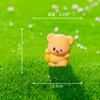 Lindo Oso Crema Amarillo Muñeca Lindo Casa de Muñecas DIY Accesorios de Decoración Micro Paisaje Adornos de Escritorio