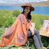 Cachecol Feminino Inverno Estiloso Moda Versátil Xale Exterior Espessado Quente Longo Cachecol de Imitação de Caxemira de Alta Qualidade
