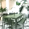 Conjunto Moderno de Mesa e Cadeiras de Lazer para Exterior Pátio Mesa e Cadeiras Simples para Varanda Pequena Conjunto Combinado de Mesa e Cadeiras de Ferro Forjado para Exterior ao Ar Livre