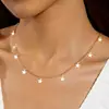 Joias de Moda Transfronteiriças Europeias e Americanas, Colar Minimalista de Estrela, Colar de Nicho de Luxo Leve para Mulheres