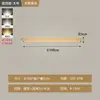 Luz de Pasillo de Espectro Completo, Luz de Techo Minimalista de Tira Larga con Textura de Madera Nórdica, Luz para Entrada Balcón, Luz LED