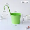 Maceta Grande de Hierro Desmontable Transfronteriza con Gancho, Cubo Colgante de Hierro para Plantas Verdes de Balcón, Maceta de Hierro Montada en Pared para Suculentas
