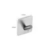 Gancho de Acero Inoxidable sin Taladro Gancho Adhesivo Fuerte sin Taladro Gancho para Colgar Ropa en Pared del Baño del Hogar Gancho Único con Capacidad de Carga Parte Trasera de la Puerta