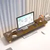 Suporte de altura ajustável para computador, suporte elevatório para tela de monitor, suporte de pescoço de ganso, base de extensão para mesa de estação de trabalho de escritório