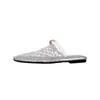Nuevas Sandalias Planas de Playa Elegantes con Diseño Hueco y Punta Cerrada para Mujer, Sandalias de Malla Slip-On de Verano para Uso en Exteriores