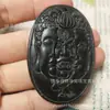 Venda Direta da Fábrica pingente natural de meteorito de carbono um pensamento atacado Jade Tinta Buda Pingente Mágico jade serpentino Jade do Rei da Medicina