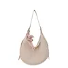 Bolso de Hombro de Cuero Suave de Gran Capacidad Estilo Coreano de Moda para Mujer 2026 Primavera Nuevo Bolso Cruzado para el Brazo Bolso Dumpling Dropshipping Transfronterizo