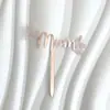 Nuevo producto en estilo Día de la Madre Día de la Mujer MOM inserción de tarjeta acrílica para pastel decoración de pastel de repostería del Día de la Madre