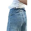 Jeans de Perna Larga Retro Novo Verão 2026 para Mulheres, Casual Slim-Fit Petite Menina Apimentada Versátil Calça Cropped de Perna Reta