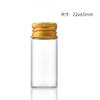Tapa de Aluminio de 22 mm Botella de Tubo de Vidrio de Borosilicato Alto Sellado a Rosca Transparente Botella de Dulces Botella Cápsula Botellita de Medicina de Pequeña Capacidad