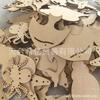 Animales Marinos Caricatura Virutas de Madera Entorno de Madera Ecológico Guardería Oceánica Virutas de Madera para Colorear Hecho a Mano DIY Creación Ambiental Estrella de Mar