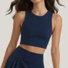 Camiseta sin mangas de yoga y fitness para exportación transfronteriza de Amazon, estilo europeo y americano, adecuada para correr al aire libre, ciclismo y otros deportes, sin mangas, de longitud corta