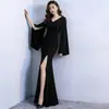 Vestido Rojo Tostado, Vestido de Novia Cola de Pez, Vestido Francés de Cuadrado para Compromiso, Vestido Largo con Abertura para Anfitrionas Petites