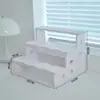 Expositor de Esquina para Muñecas, Expositor Triangular de Arco de Múltiples Niveles para Juguetes, Estante de Almacenamiento para Suculentas, Expositor para Figuras