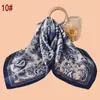 Novo Lenço Quadrado Feminino 70cm Elegante Estampa Paisley Lenço de Seda Cetim Chiffon Fonte Atacadista Fábrica Lenço