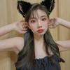 Bonito Plush Cat Hairband Cat Ear Fox Headband Beast Ear Hairpin Headwear Hairpin Bell Acessórios de cabelo feminino na moda
