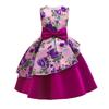 Vestido infantil de Amazon con estampado sin mangas de tela forjada para fiesta de cumpleaños con lazo estilo pastoral vestido infantil