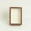 Porta-retrato iluminado popular da Temu no atacado, tridimensional oco 6 polegadas 10 polegadas DIY flor seca A4 moldura de exibição para entrada quarto