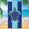 Toalla de Playa con Estampado Digital de Tortugas de Microfibra Más Vendida en Amazon Transfronteriza Toalla de Baño Absorbente de Secado Rápido