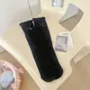 Meias femininas com laços, estilo de alta qualidade, meias de cano médio, cor sólida, antibacterianas, absorventes de suor, meias pós-parto, meias de algodão da moda