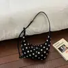 Bolso de Axila de Lunares Fresco y Dulce para Mujer 2026 Principios de Otoño Elegante Bolso de Albóndiga Plegado de Nicho Bolso de Hombro Único Versátil para el Trabajo