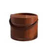 Balde de Madera Portátil para Pediluvio para Uso en Casa en Invierno, Tina de Madera Maciza para Remojar los Pies, Tina de Spa para Pies, Tina para Lavar los Pies, Cubo para Lavar los Pies
