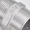 Acero Inoxidable 304/316 Hexagonal Doble Rosca Macho Conexión Interna Directa Paso Recto Rosca Externa Tubería de Agua Conector Corto 4