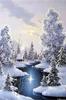 Pintura decorativa de pintura de diamantes 5D bosque nevado diamante completo bricolaje bordado de diamantes lienzo decorativo pintura de diamantes ventas directas de fábrica
