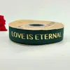 Cinta de regalo para ramo de flores de pastel con letras inglesas doradas de 2.5 cm cinta de embalaje hilo de cinta lote