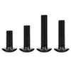 Tornillos para Máquina de Cabeza Cruzada de Acero al Carbono Tornillos de Cabeza Plana Cruzada Negros Tornillos para Máquina de Cabeza de Champiñón con Cola Plana M3-M6