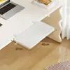 Tablero de extensión para escritorio, escritorio de oficina sin taladrar, organizador de escritorio expandible, plegable, ampliado y alargado, tablero de extensión con reposabrazos