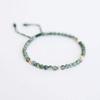 Ins estilo coreano moda cristal planta aquática ágata pulseira tecida à mão cordão ajustável pulseira masculina e feminina joia