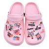 Nueva serie Día de la Madre zapatos de agujeros zapatos flor pvc goma suave accesorios hebilla de zapato diy decoraciones cordones en stock mayoreo