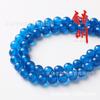 Cuentas sueltas de Jade Persa azul oscuro de comercio Ming fundido color azul cristal pulsera collar accesorios de joyería al por mayor
