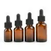 Botella de aceite esencial de 30 ml, botella secundaria nueva de 10 ml de vidrio marrón, botella con gotero de esencia de 15 ml, material de embalaje cosmético