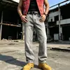 2026 AliExpress Verano Hombres Populares Calle Alta Americana Pantalones Casuales para Viajar Elegantes Jeans Grises Lavados