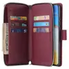Funda de Cuero para Huawei P40 Lite Modelo Europeo con Nueve Cremalleras Nova7I Malasia/Y7P Teléfono con Tarjeta