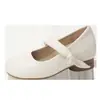 Aumento de Altura Interno Super Macio 6cm Sapatos Pequenos para Mulheres 2025 Primavera & Outono Novo Estilo Sapatos de Bico Redondo com Saia para Mulheres